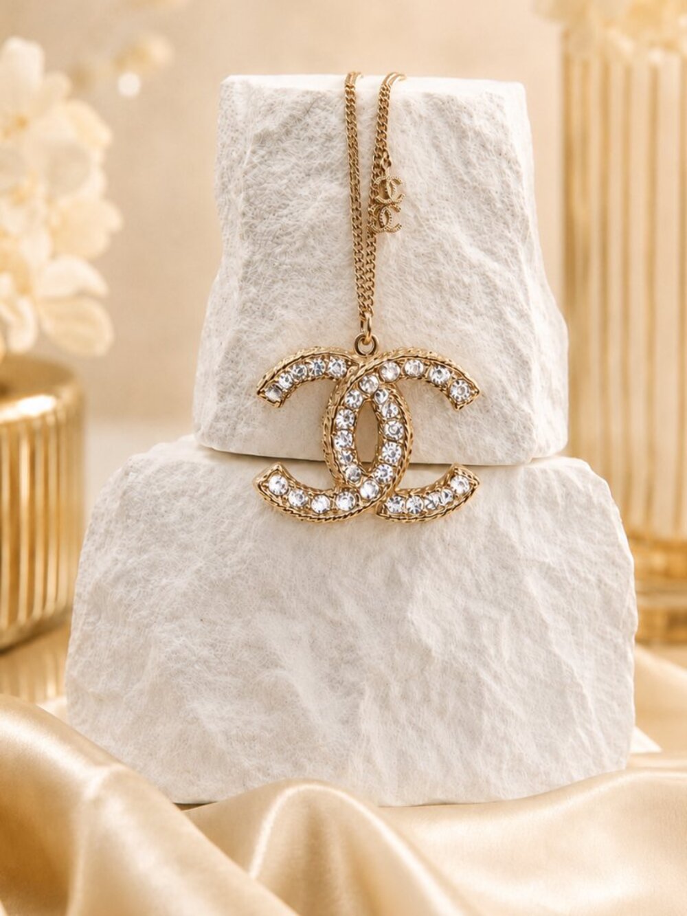 Authentic Chanel CC Necklace (Pre-Owned)